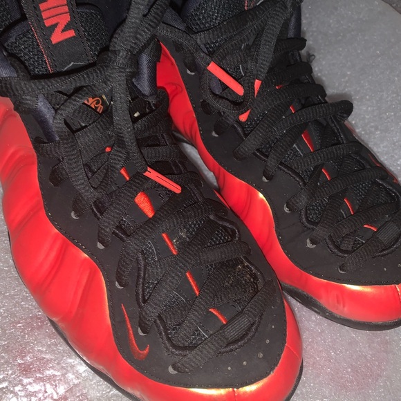 Men’s Nike Air Size 7.5 Habanero Red Foams - Picture 1 of 4